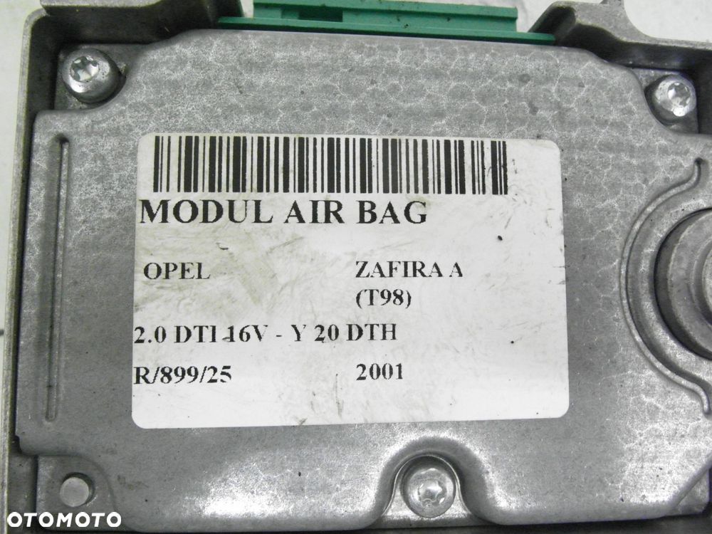 MODUŁ AIRBAG OPEL ZAFIRA A (T98) 90582536 5WK4190 1923594 - 3