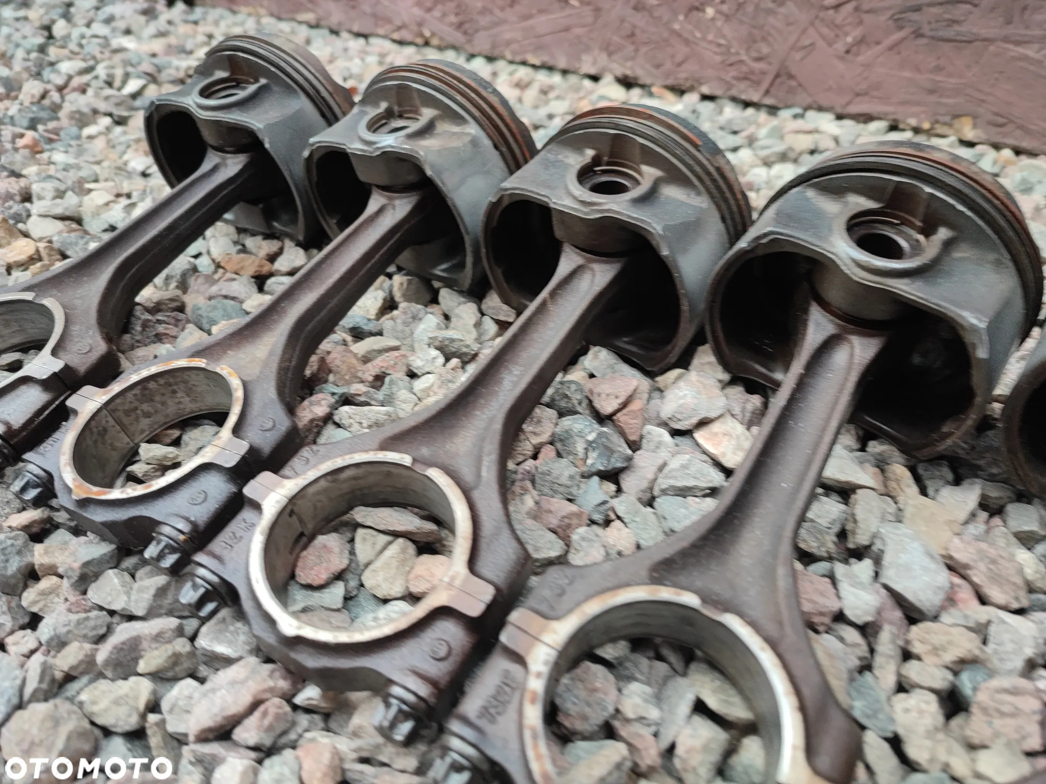BMW E36 / E39 / E38 / Z3 / E34  ORYGINALNE TŁOKI + KORBOWODY DO SILNIKÓW GAMY M52B25 / M50B25 1XVANOS O NR. 11 24 1 739 725 / 11 24 1 437 211 / 11 25 1 703 456 OEM W DOBRYM STANIE - 5