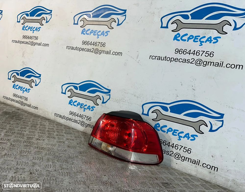 .Conjunto Farolins Tras Traseiro Direito Esquerdo Original Volkswagen VW Golf 6 Mk6 5K0945112 5K0945111 2008 a 2013 - 11