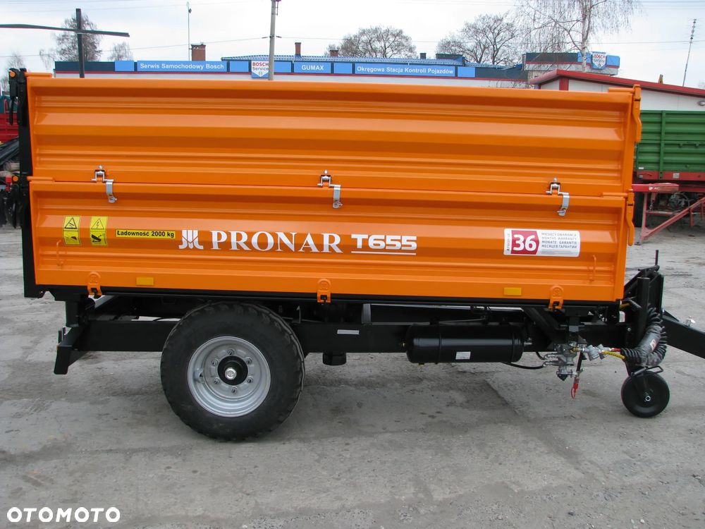 Pronar Przyczepy jednoosiowe Pronar T-655 2,5 tony, T654/2 4,7 tony T671 5-ton, Przyczepa Wodziński WTP1W1-3,5 tony,  WTP1W0-1 tona,  Przyczepa PR3T Euro-Masz 3 tony - 6
