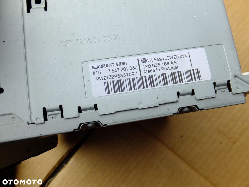 radio cd vw touran I lift 2008r 1K0035186AA - 2