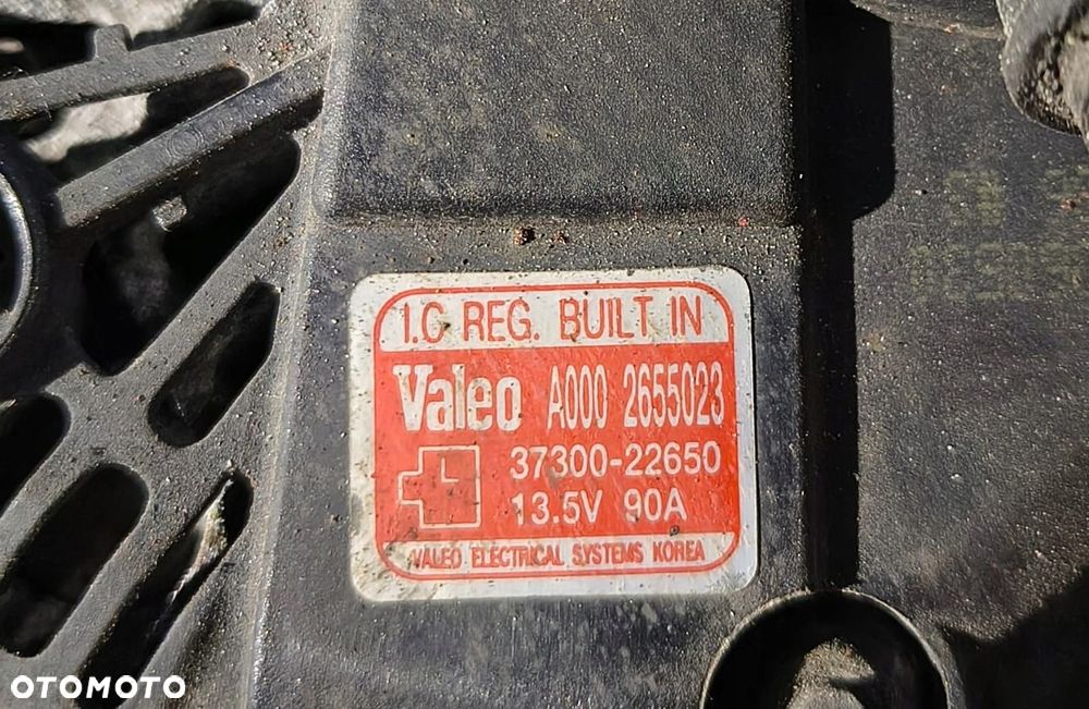 ALTERNATOR HYUNDAI KIA, G4GC, 3730022650, A0002655023 - 3