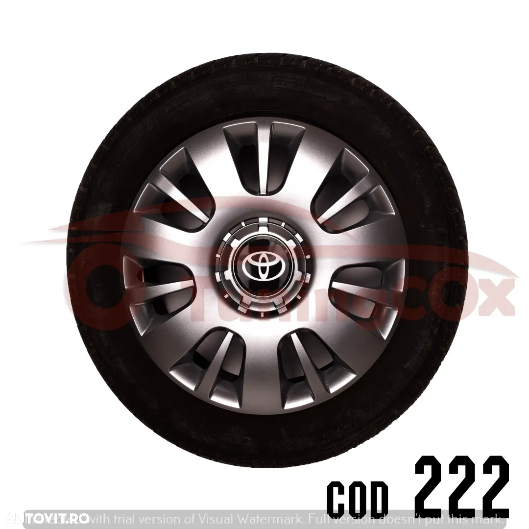 Capace roti TOYOTA  r14  la set de 4 buc ,Capace janata aliaj - 8