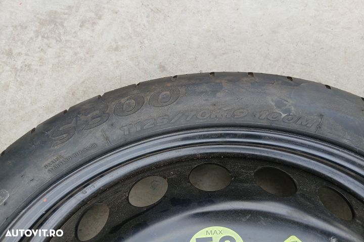 Roata de rezerva slim R19 8K0601027D 4.00BX19H2 ET29 125/70 R19 8K060 - 2