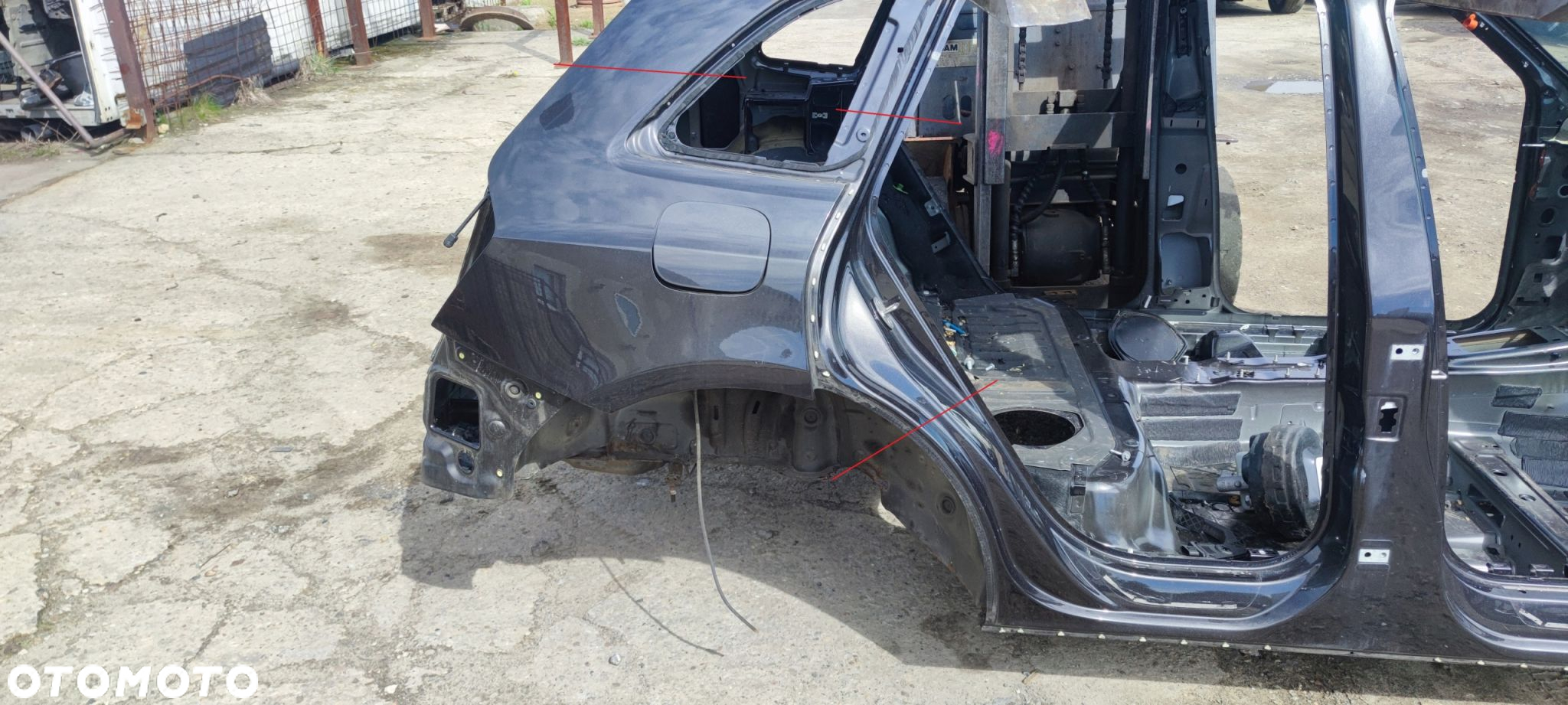 ĆWIARTKA BŁOTNIK PRÓG PRAWY TYŁ AUDI Q5 8R LZ7L - 7
