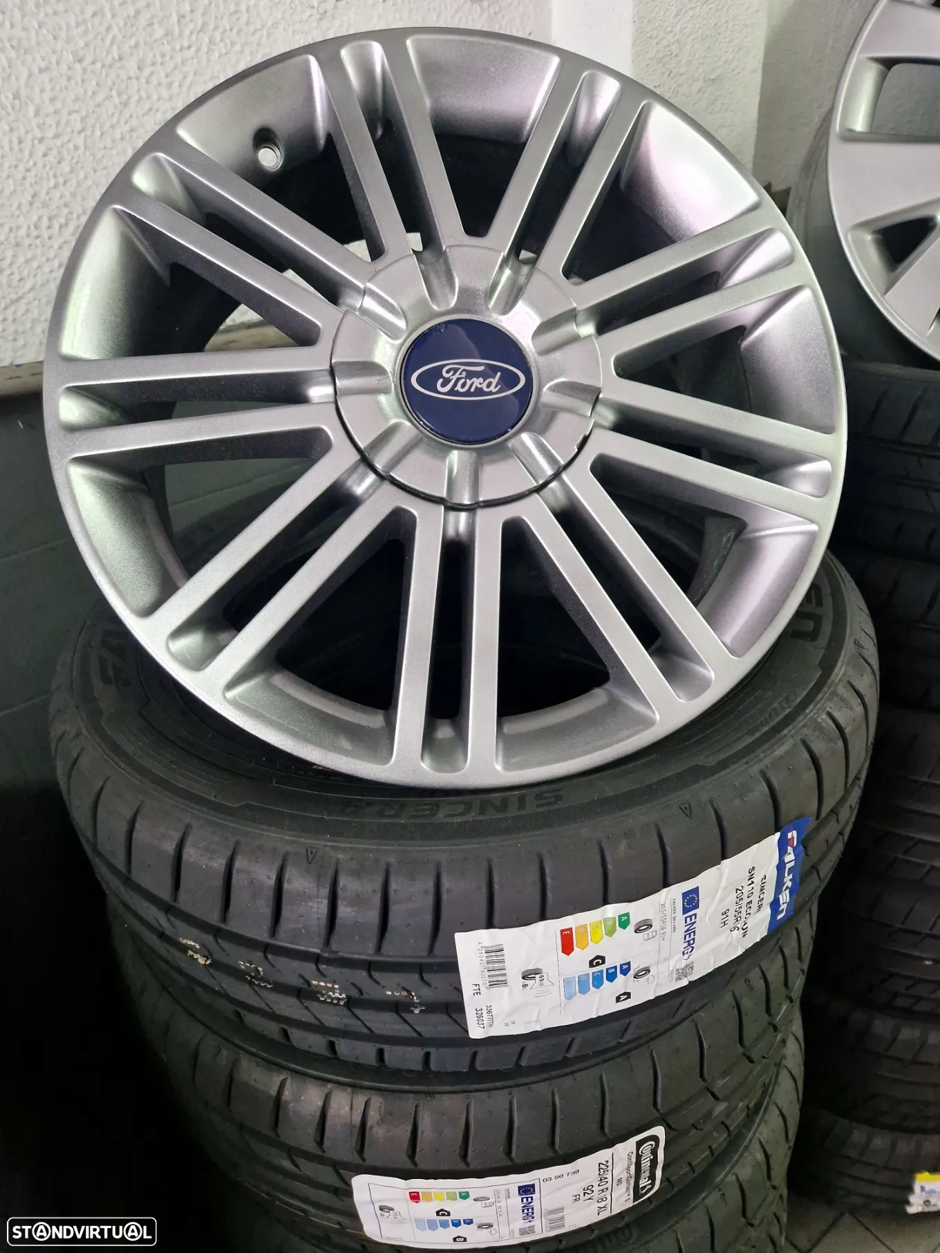 JANTES 17 ORIGINAIS FORD C MAX ANTRACITE USADAS EM BOM ESTADO COM PNEUS USADOS - 4