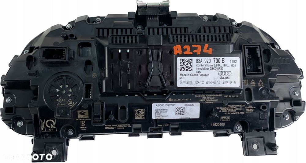 AUDI Q3 83A LICZNIK ZEGAR VIRTUAL LCD 83A920700B - 4