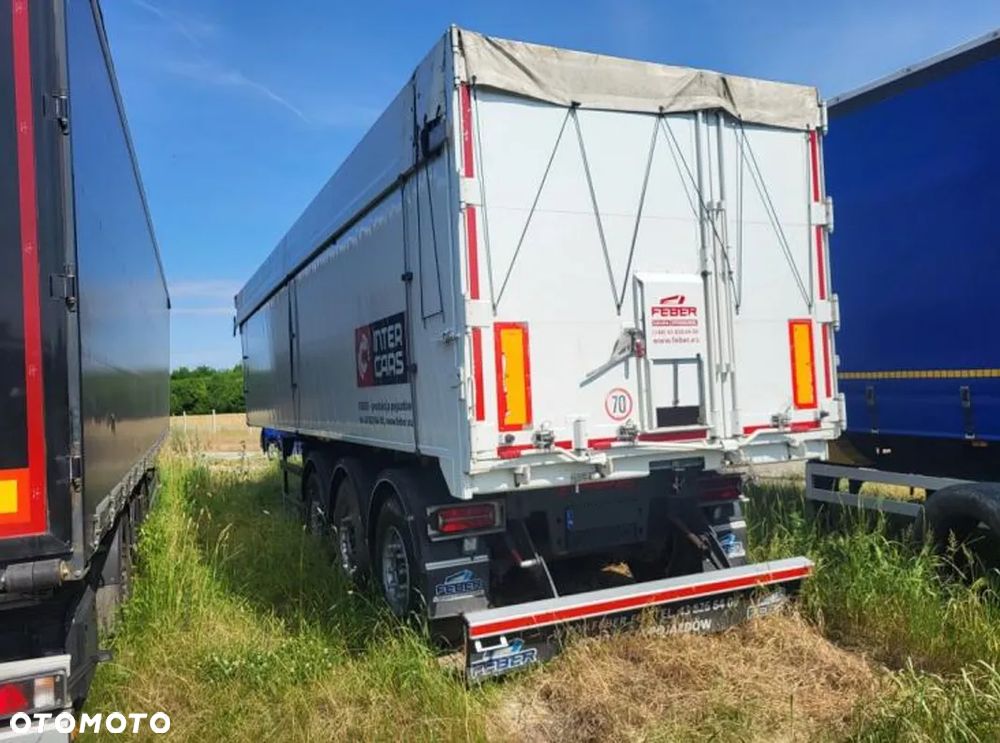 Feber Inter Cars WYWROTKA 49 M3 ZBOŻÓWKA / SZYBER + KLAPO-DRZWI / WAGA 6120 KG / PIERWSZA OŚ PODNOSZONA / SIŁOWNIK HYVA / 2023 ROK !! - 14