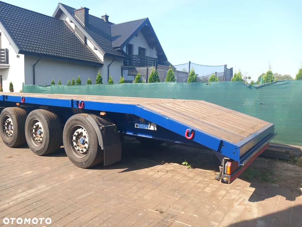 Lag platforma niskopodwoziowa zagłębienia na kombajn, ładowarkę, dźwig, ciągnik siodłowy, 13,5m pokładu - 4