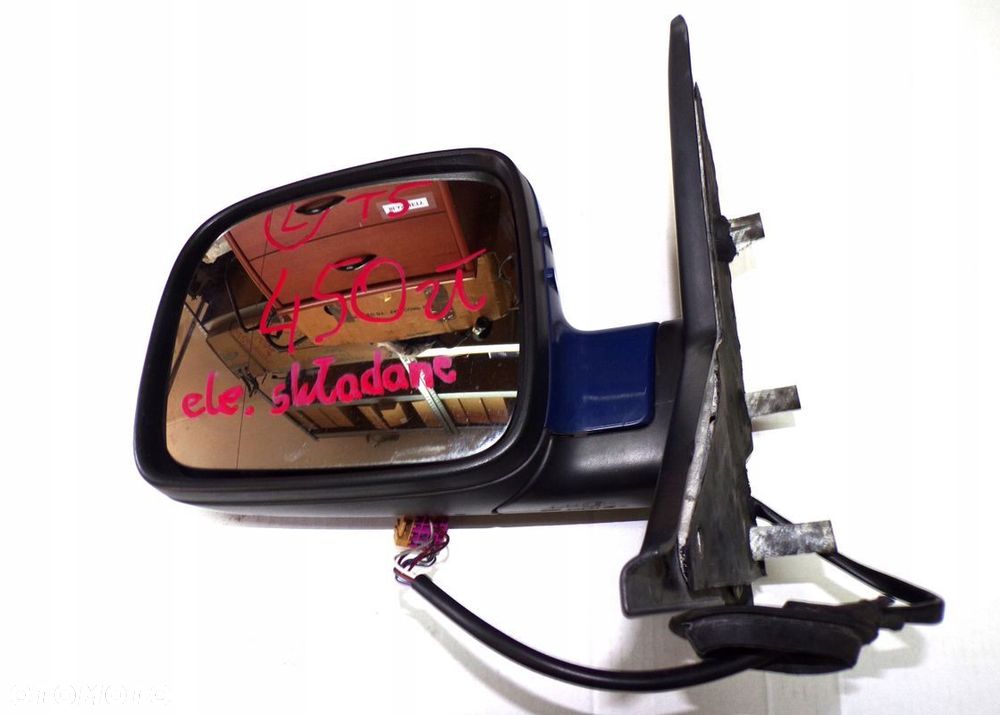 VW T5 04- CARAVELLE MULTIVAN LUSTERKO LEWE ELEKTRYCZNE SKŁADANE ORYGINALNE - 1