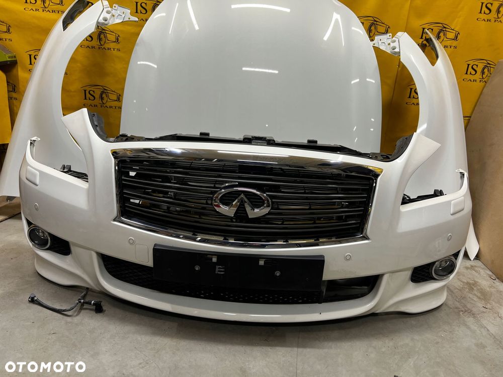 KOMPLETNY PRZÓD LAMPY CHŁODNICE INFINITI Q70 M35 M35H HYBRID BIAŁA PERŁA - 6
