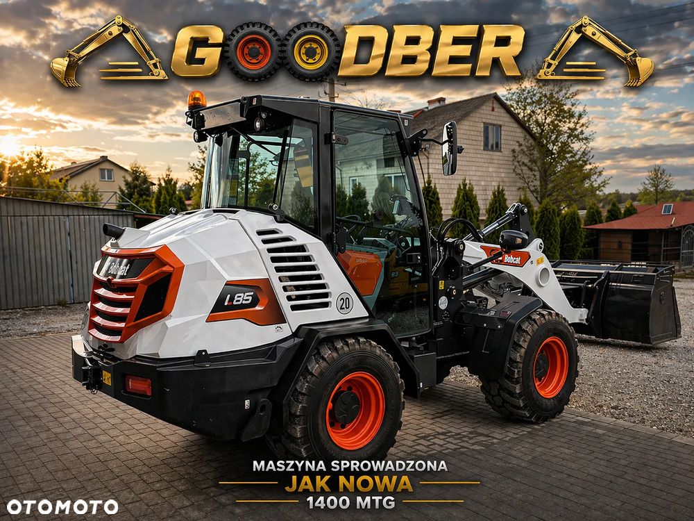 Bobcat Ładowarka kołowa Bobcat L 85 jak nowa sprowadzona z Niemiec zadbana łyżka widły serwisowana Cat kamera - 1