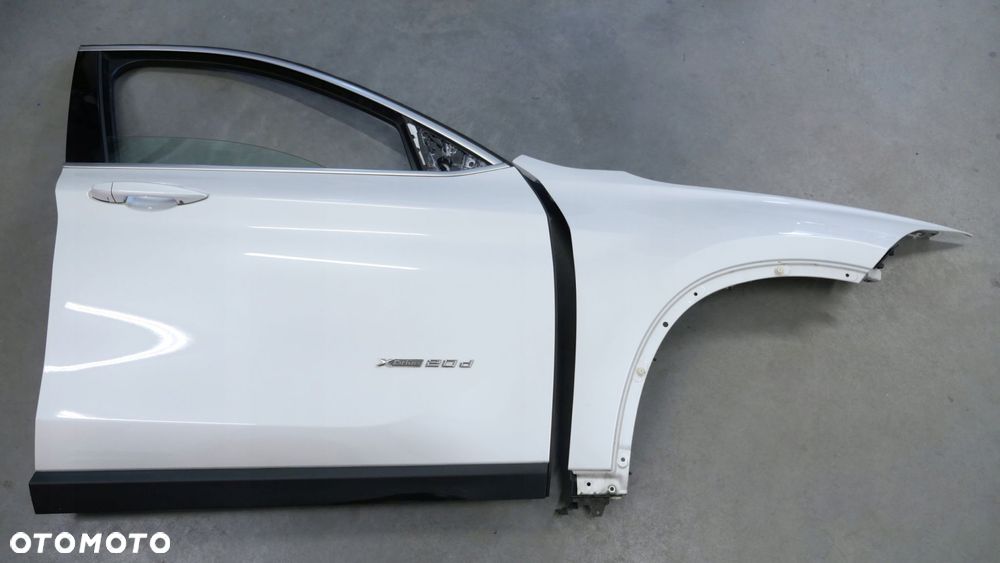 bmw f48 x1 drzwi błotnik prawy przód a96 mineralweiss 7414370 - 7