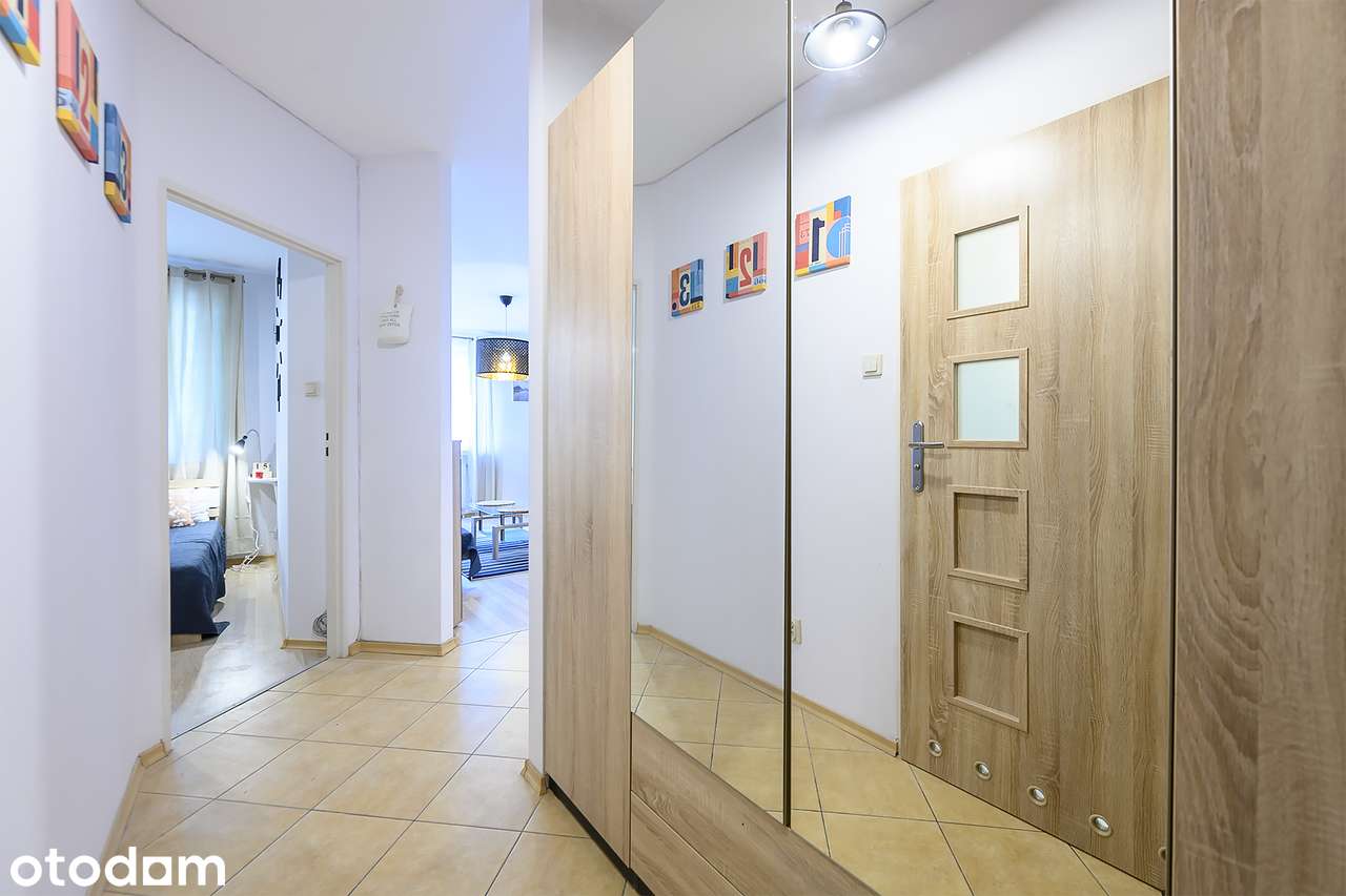 Naturalny klimat, jasne wnętrze z balkonem| 2 pokoje | Aluzyjna|44 m²