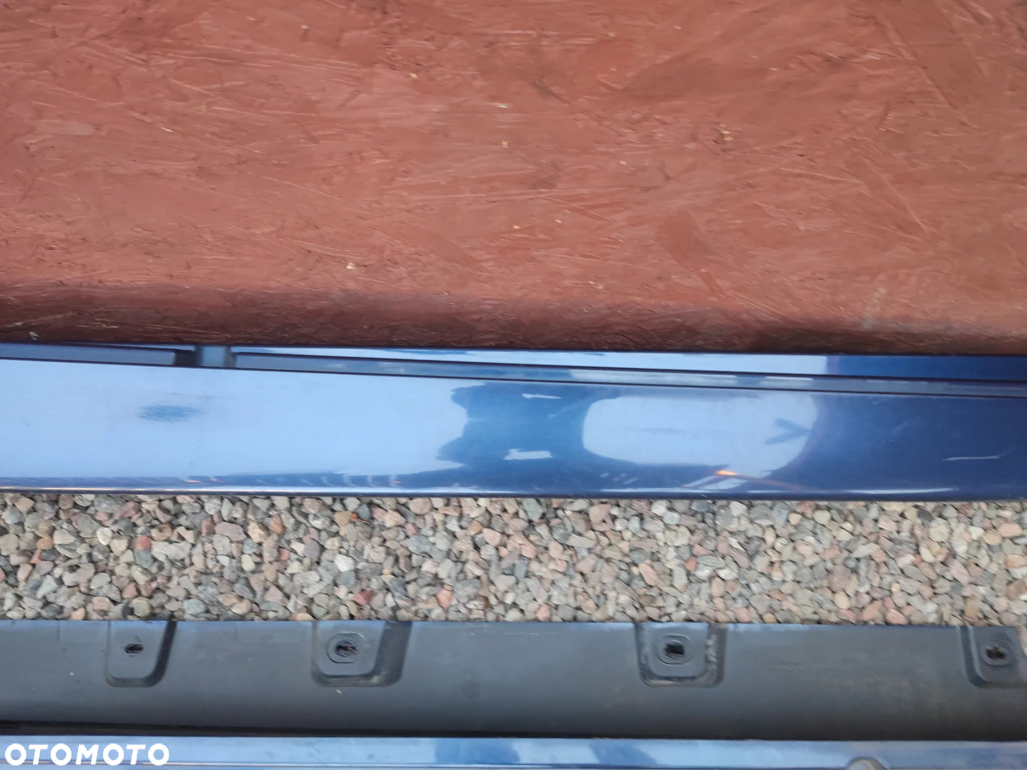BMW F11 / F10 / F11N / F10N ORYGINALNE NAKŁADKI NA PROGI LEWA / PRAWA W KOLORZE  TIEFSEEBLAU METALLIC O KODZIE LAKIERU A76 O NR.  51 77 7 262 663 / 51 77 7 262 664 OEM W DOBRYM STANIE - 12