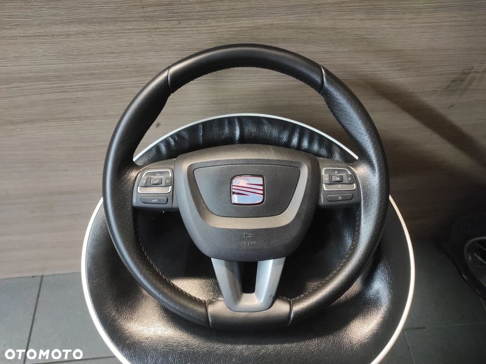 KIEROWNICA SKÓRZANA SKÓRA MULTIFUNKCJA AIR BAG SEAT LEON 2 LIFT ALTEA LIFT ALTEA XL LIFT TOLEDO 3 LIFT WYSYŁKA !!!! - 1