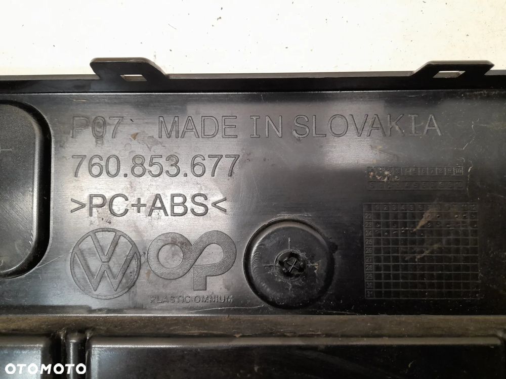 VW TOUAREG III  R-LINE KRATKA ŚRODKOWA ZDERZAKA PRZEDNIEGO 760853677 - 10