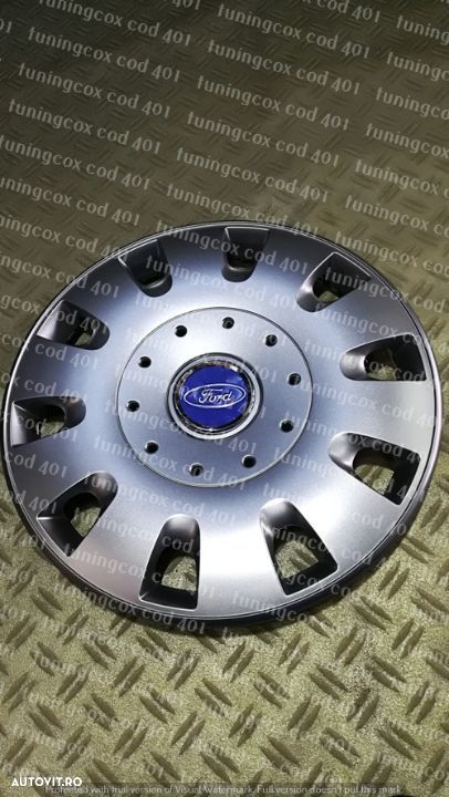 Capace roti FORD r16  la set de 4 buc,Capace janata aliaj,Embleme - 1
