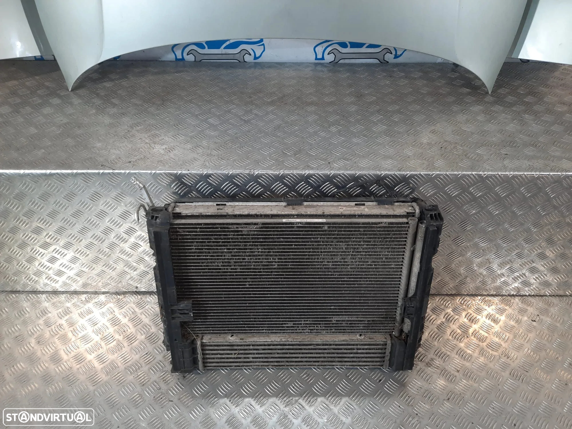 FRENTE COMPLETA BMW SERIE 1 E87 E81 LCI CAPOT PARACHOQUES SENSORES GUARDA-LAMAS OTICAS RADIADOR VENTILADOR FRENTE FIBRA REFORÇO - 7