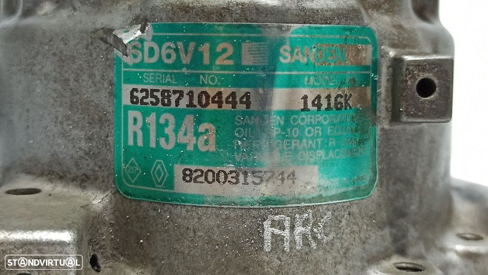 COMPRESSOR DE AR CONDICIONADO RENAULT KANGOO (F/KC0) AUTHENTIQUE - 4