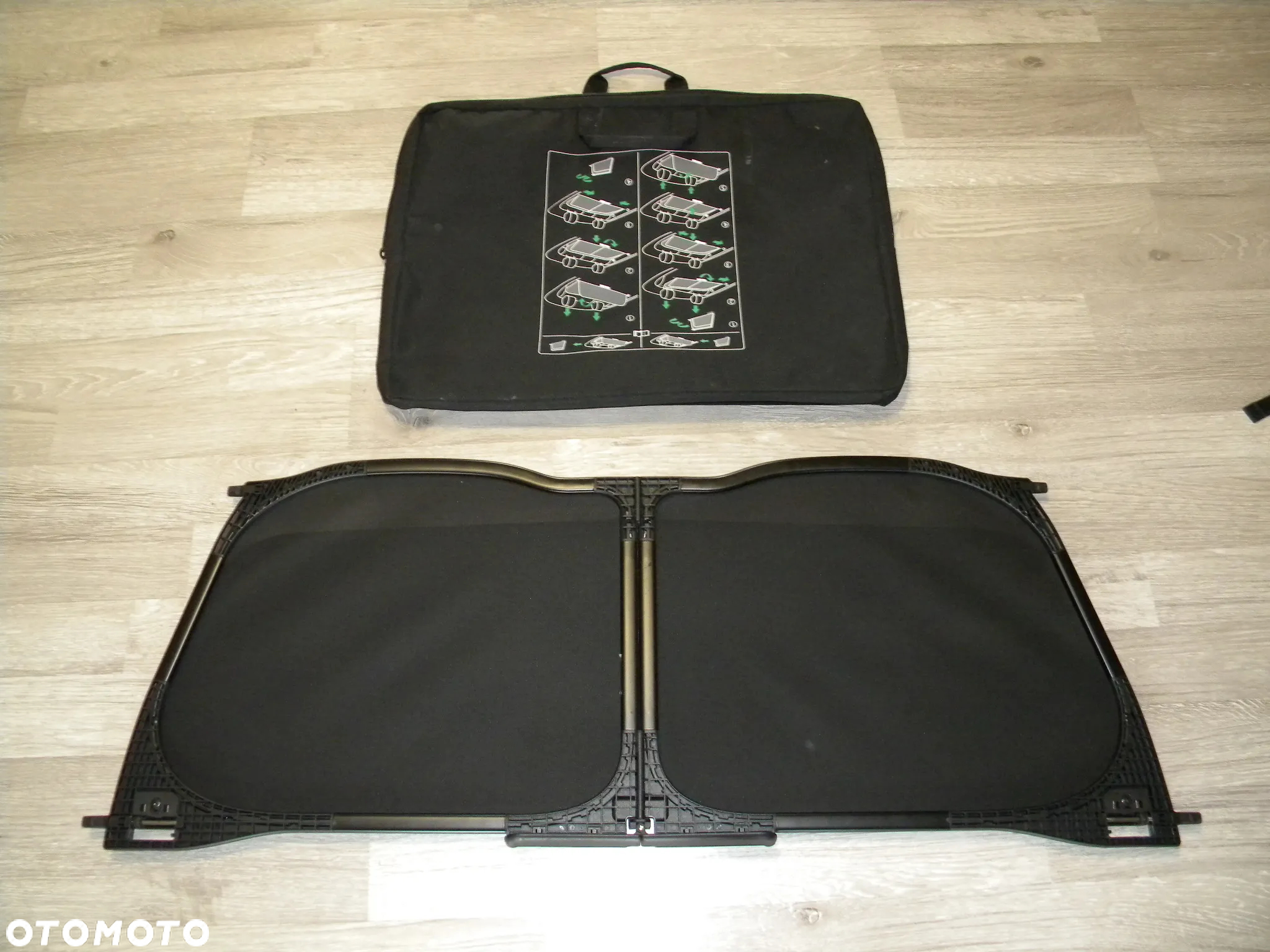 WINDSTOP WINDSCHOTT WIATROŁAP VW GOLF VI 6 CABRIO + POKROWIEC ORYGINAL 5k7862951 - 6