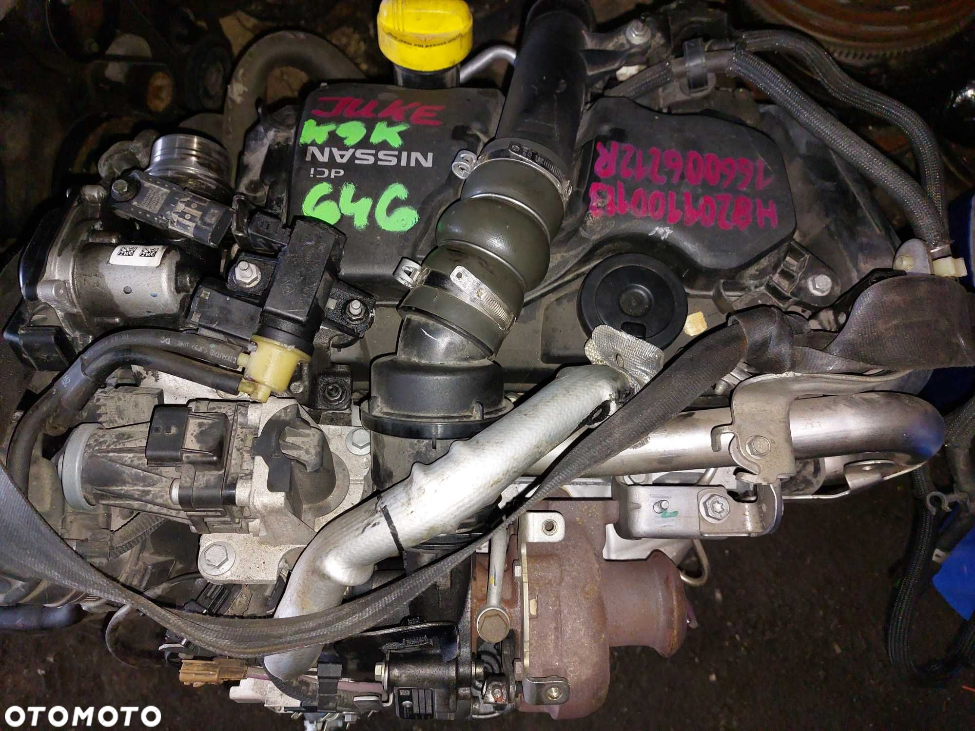 RENAULT NISSAN  Silnik 1,5 dci  K9K 646  kompletny  foto - 2