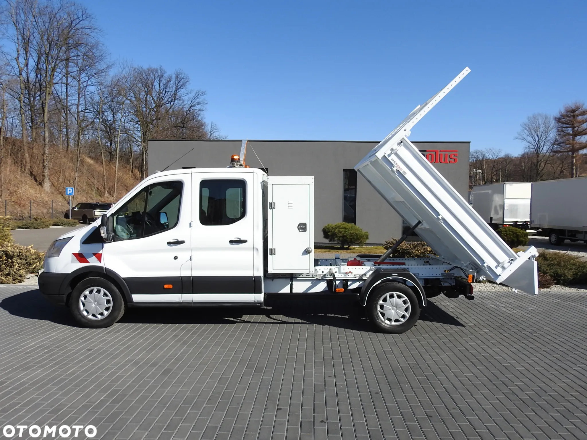 Ford TRANSIT  WYWROTKA PODWÓJNA KABINA DOKA 6 MIEJSC TEMPOMAT KLIMATYZACJA 130KM [ C66826 ] - 9