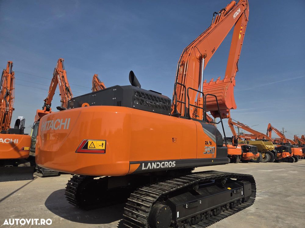 Hitachi BRATE LUNGI la 18m, Cupa 1,3mc, ZX350-7, masa operatinala 40 tone, adanc sapare 15m, FULL OPTION, posibilitate leasing 5 ani cu rata lunara 5.725eur, camere spate si laterale, produs in JAPONIA, PROMOTIE 295.000 EUR+tva - 5