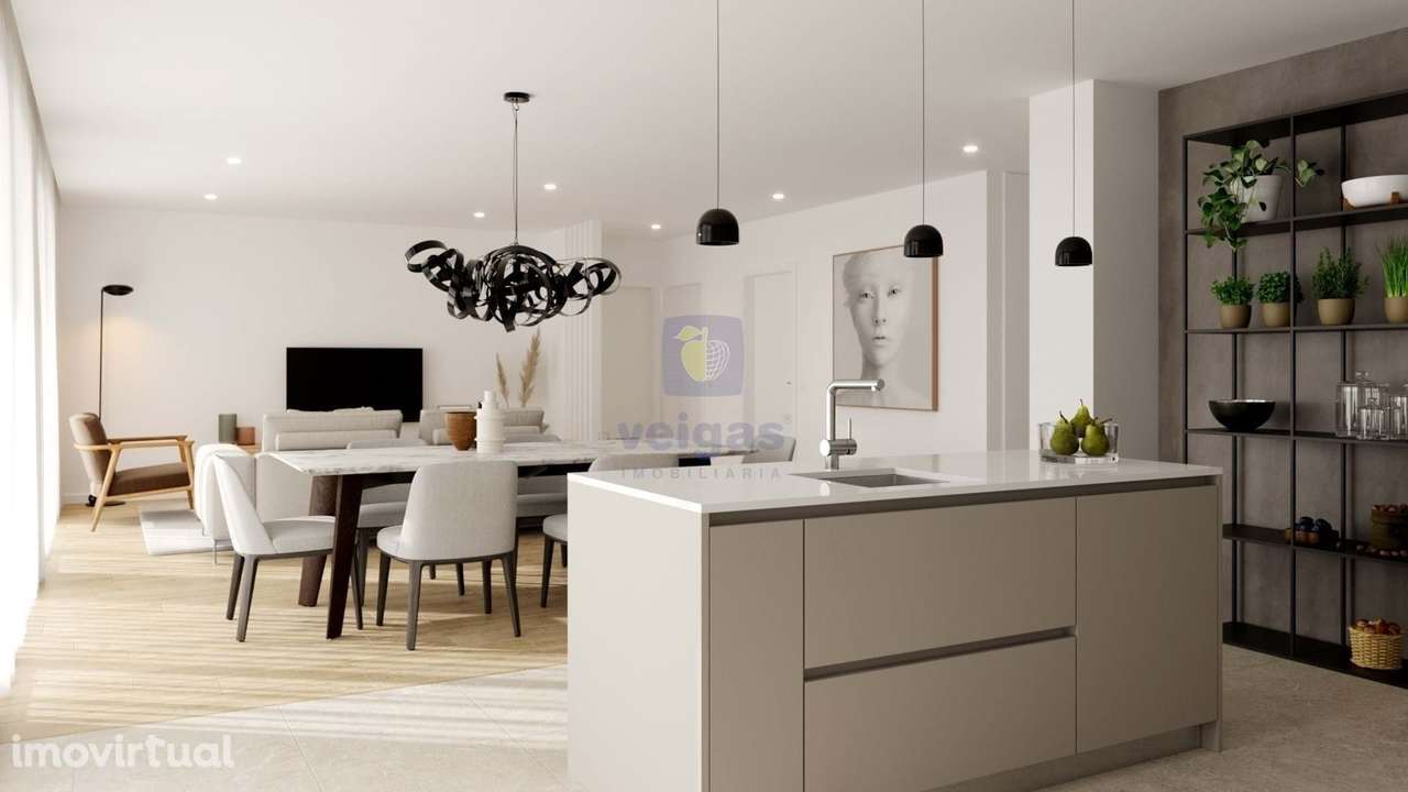 Apartamento T3 Novo em Leiria, Parceiros, com garagem box fechada para - Grande imagem: 2/33