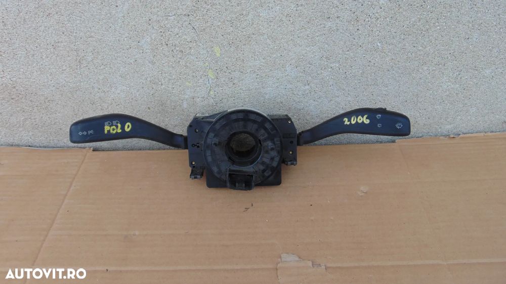 Manete stergator cu semnalizare si banda volan Vw Polo 9N an 2001-2007 cod 6Q0953503AD - 1