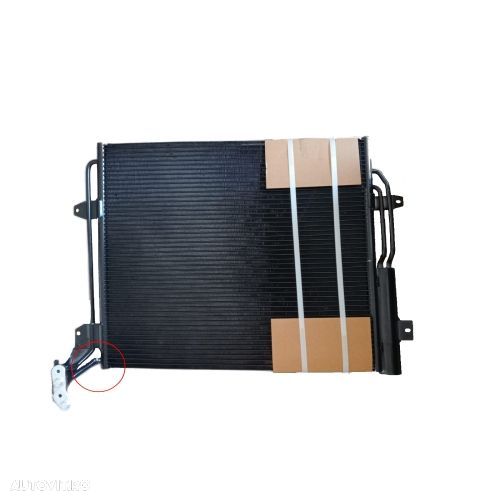 Condensator climatizare Seat Alhambra (7N), 06.2010-, motor 1.4 TSI, 110 kw; 2.0 TSI, 147 kw benzina, cutie manuala/automata, 600(560)x490x16 mm, cu uscator si filtru integrat, Indoit - 1