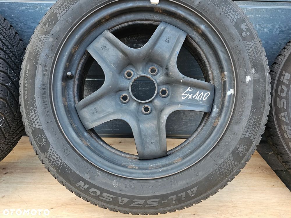 FELGI STALOWE STRUKTURALNE OPONY WIELOSEZON OPEL VECTRA C ASTRA H ZAFIRA A B MERIVA B SIGNUM 5X110 16 CALI 205/55/16 ET39 - 6