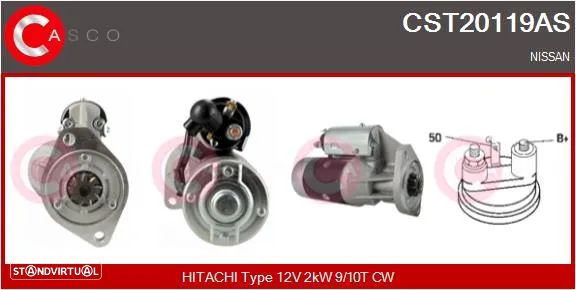 Motor de arranque Nissan Datsun Pickup D21 e 720 SD23 SD25 - 1