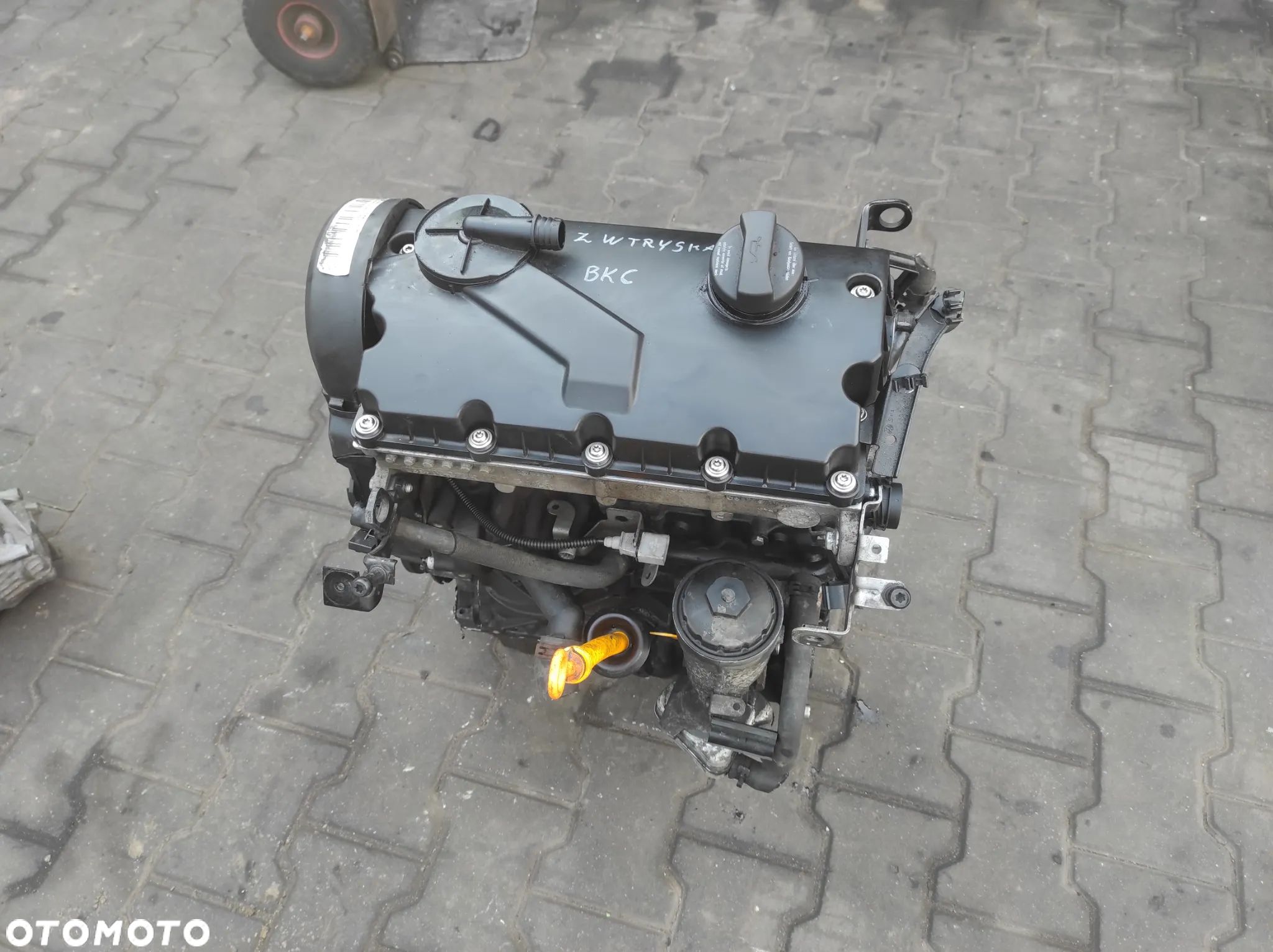 SILNIK SŁUPEK VW AUDI SEAT SKODA 1.9 TDI 105 KM 204TYS BJB BKC BXE BRU AVQ BXF Z POMPOWTRYSKAMI WYSYŁKA !!!!!! - 1