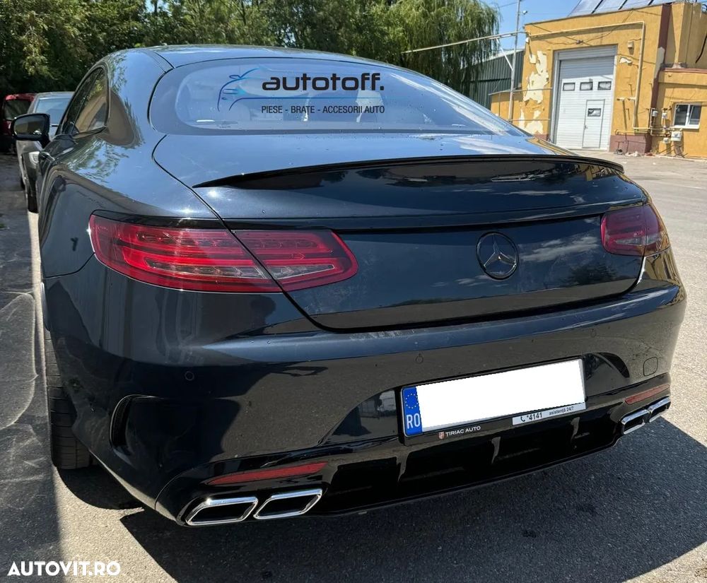 Difuzor Bara Spate Compatibil Cu S-Coupe C217 A217 Chrome/Full Black (2014-2017) - 2