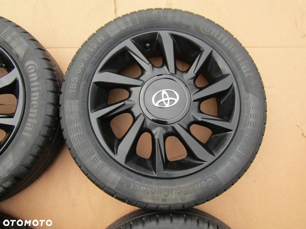 4x FELGI KOŁA 15 Citroen C1 Toyota Aygo II IQ Peugeot 107 108 / + Opony 165/60 LETNIE - 6