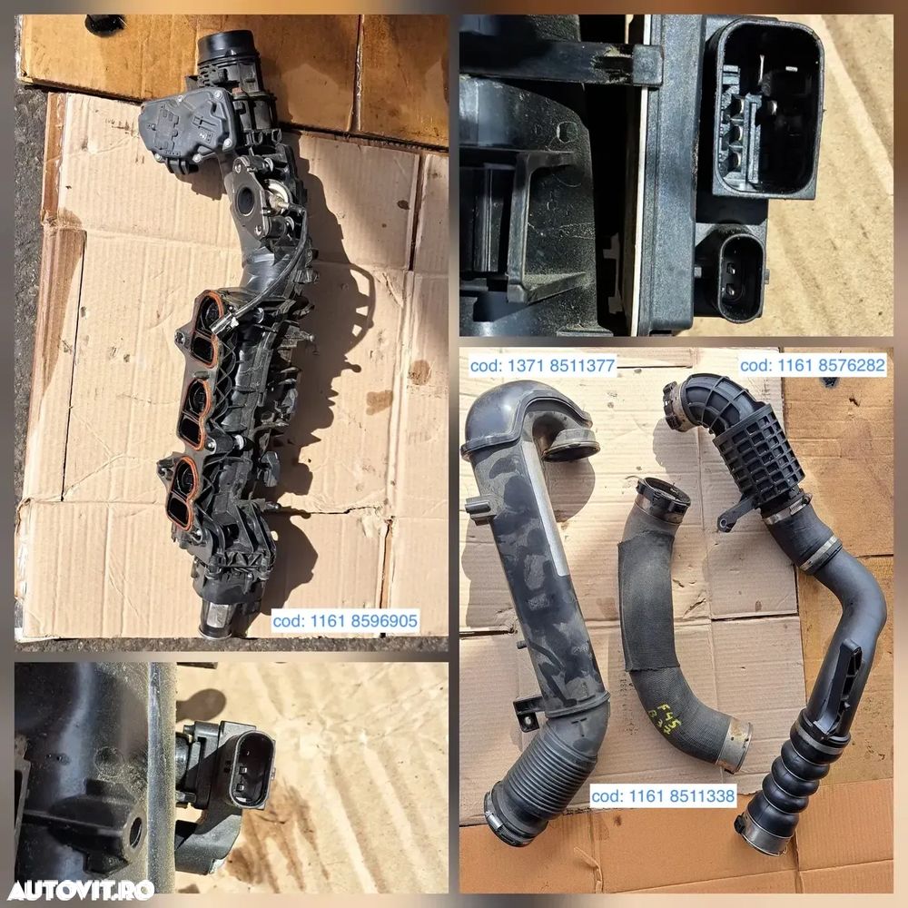 Anexe motor pompa apa capac motor galerie admisie furtune aer conducta lichid racire bmw 216 active tourer F45 B37 - 4