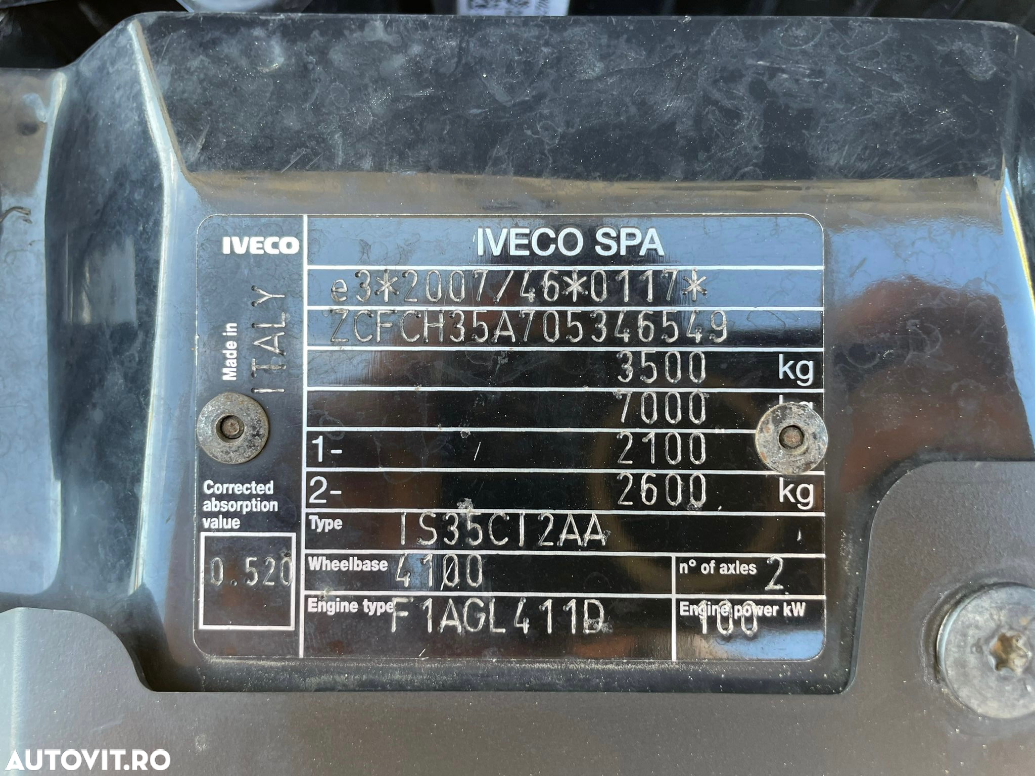 Iveco Daily 35C14 Prelata 10 EUROPALETI AXA DUBLA SPATE - 26