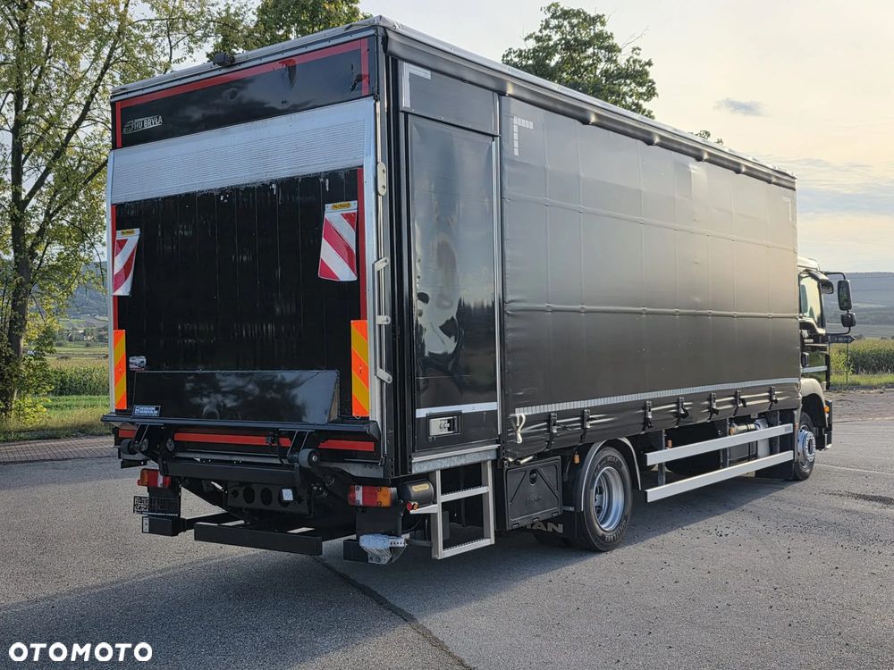 MAN TGM 12.290 / 15.290 / E6/ FIRANKA /BOCZNE DRZWI / BURTO-FIRANKA / 18PALET / WINDA / NISKI PRZEBIEG / 2018/ CAŁY NA PODUSZKACH / SERWISOWANY - 5