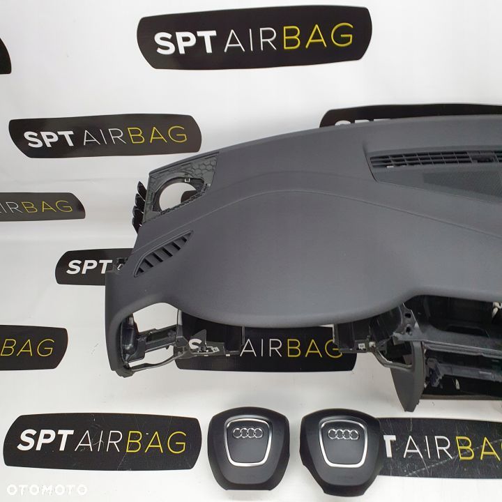 AUDI A5 DESKA ROZDZIELCZA KONSOLA KOKPIT PULPIT PODUSZKI AIRBAG AIR BAG PASY KURTYNY KIT SET - 2