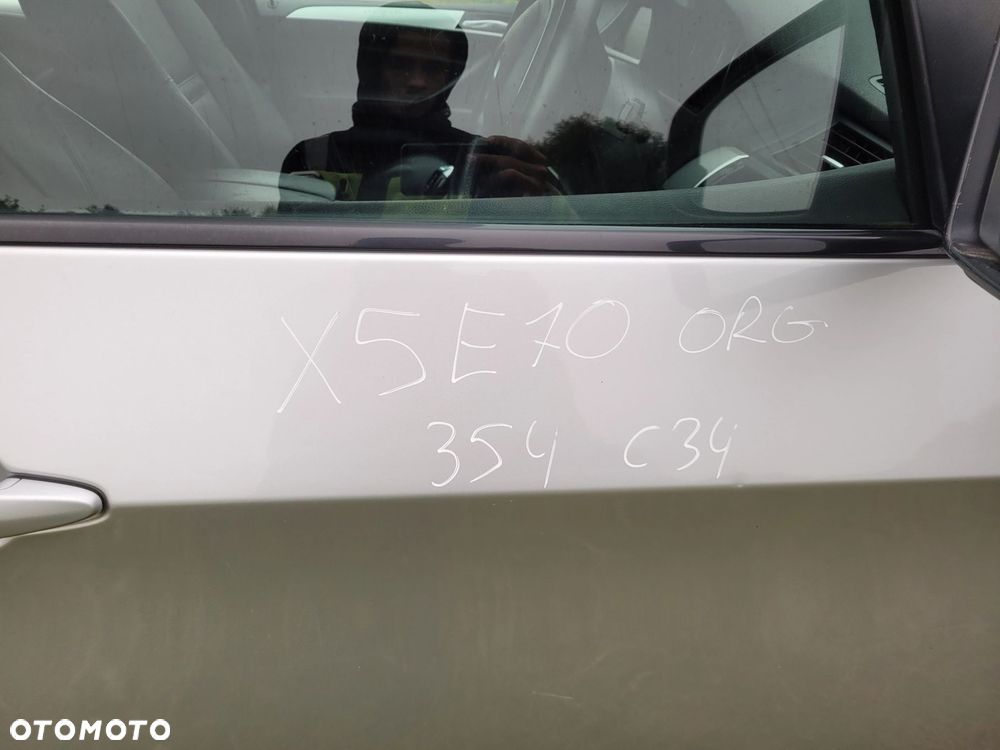 DRZWI PRAWY PRZÓD PRZEDNIE BMW X5 E70 354 TITANSILBER ORG LAKIER - 3