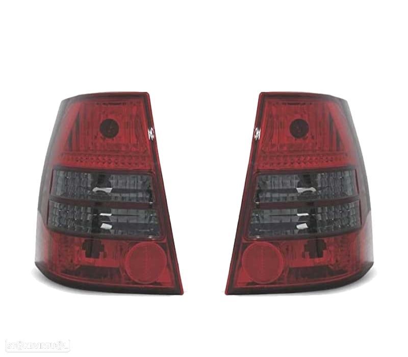 FAROLINS TRASEIROS VOLKSWAGEN VW GOLF IV VARIANT 97-03 VERMELHO BRANCO - 1