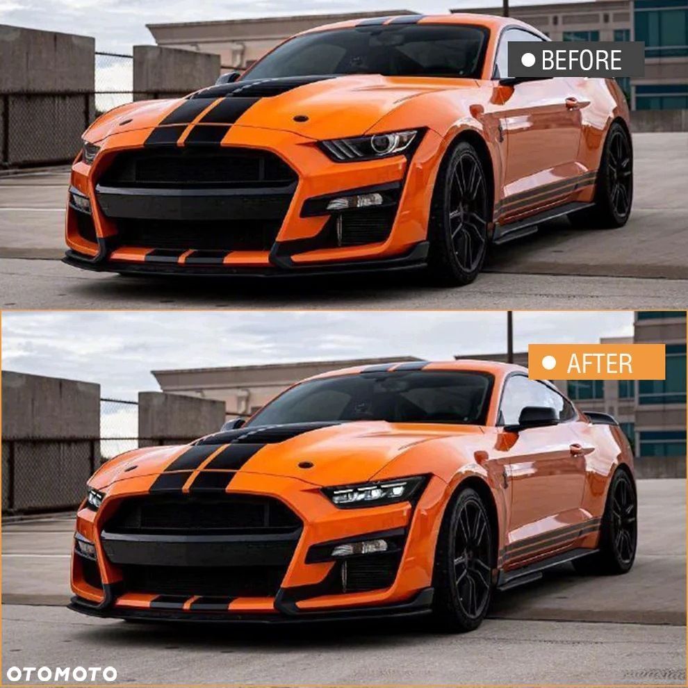 Reflektory Lampy kpl Full Led Neon Tuning Black Ford Mustang VI 6 2015-2018 - 8