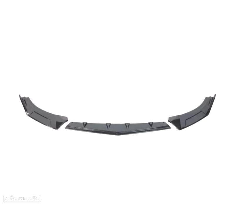 SPOILER LIP FRONTAL VOLKSWAGEN VW GOLF 8 R 20- PRETO BRILHANTE - 3