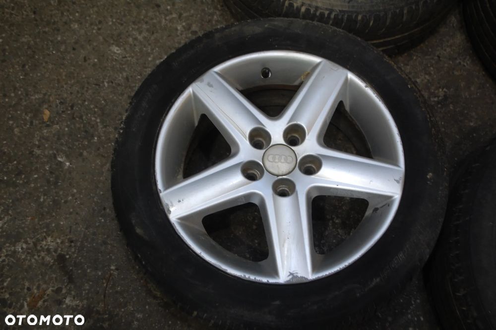 FELGI ALUMINIOWE + OPONY LETNIE 5X112 205/55R16 ET42 7J AUDI A4 B6 B7 A6 C6 SEAT SKODA VW - 2