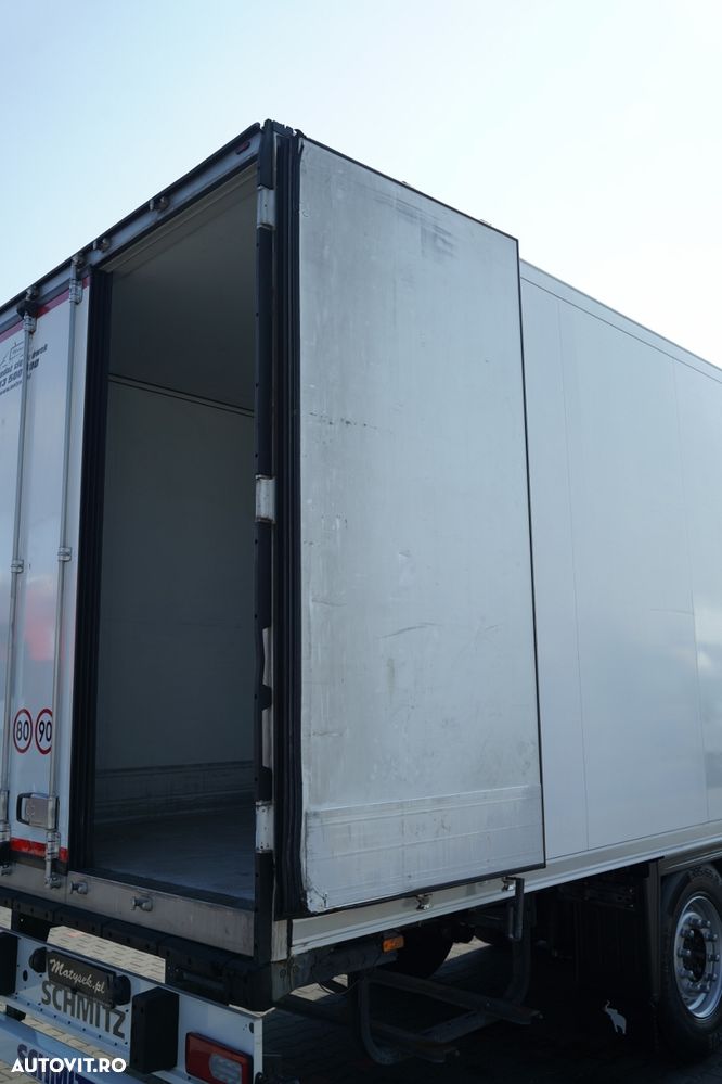 Schmitz Cargobull / CHŁODNIA / THERMO KING SL- 200 E / OŚ PODNOSZONA / KOSZ NA PALETY - 15