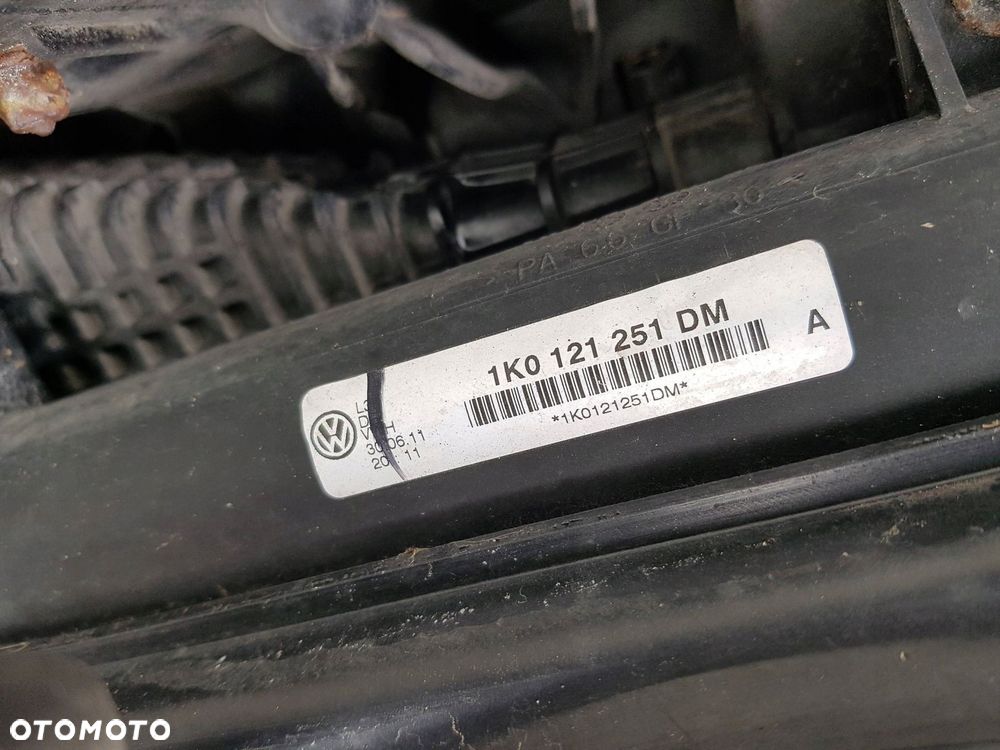 VW SCIROCCO 08-14r 2.0 TDI PAS PRZEDNI CHŁODNICE WENTYLATORY - 6