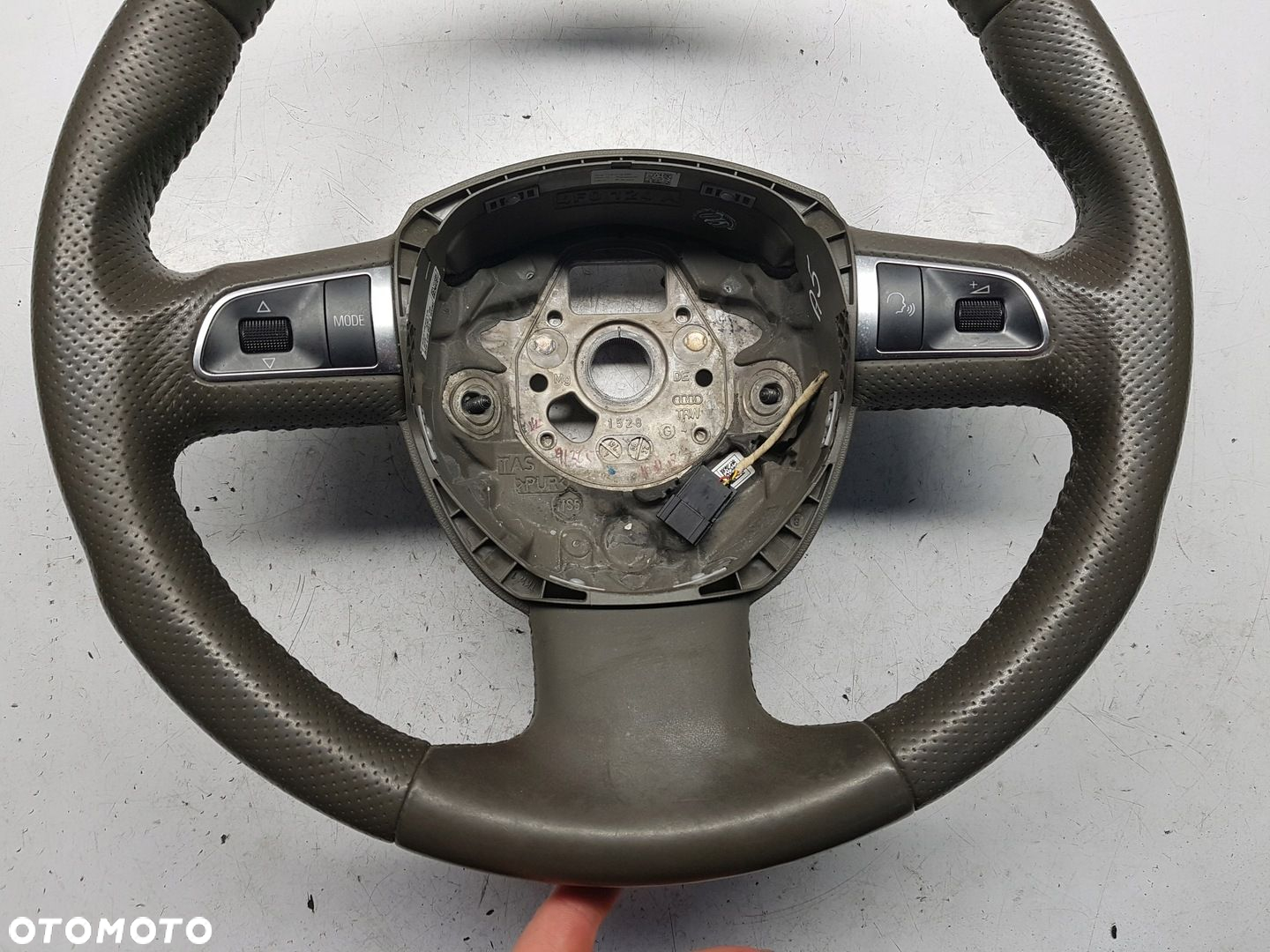 AUDI A5 8T 07-11r A4 B8 KIEROWNICA SKÓRZANA JASNA - 6