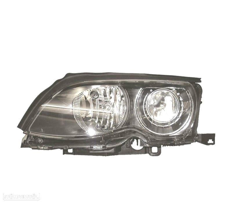 FAROL ESQUERDA XENON BMW E46 4P 01-05 FUNDO ESCURO - 1
