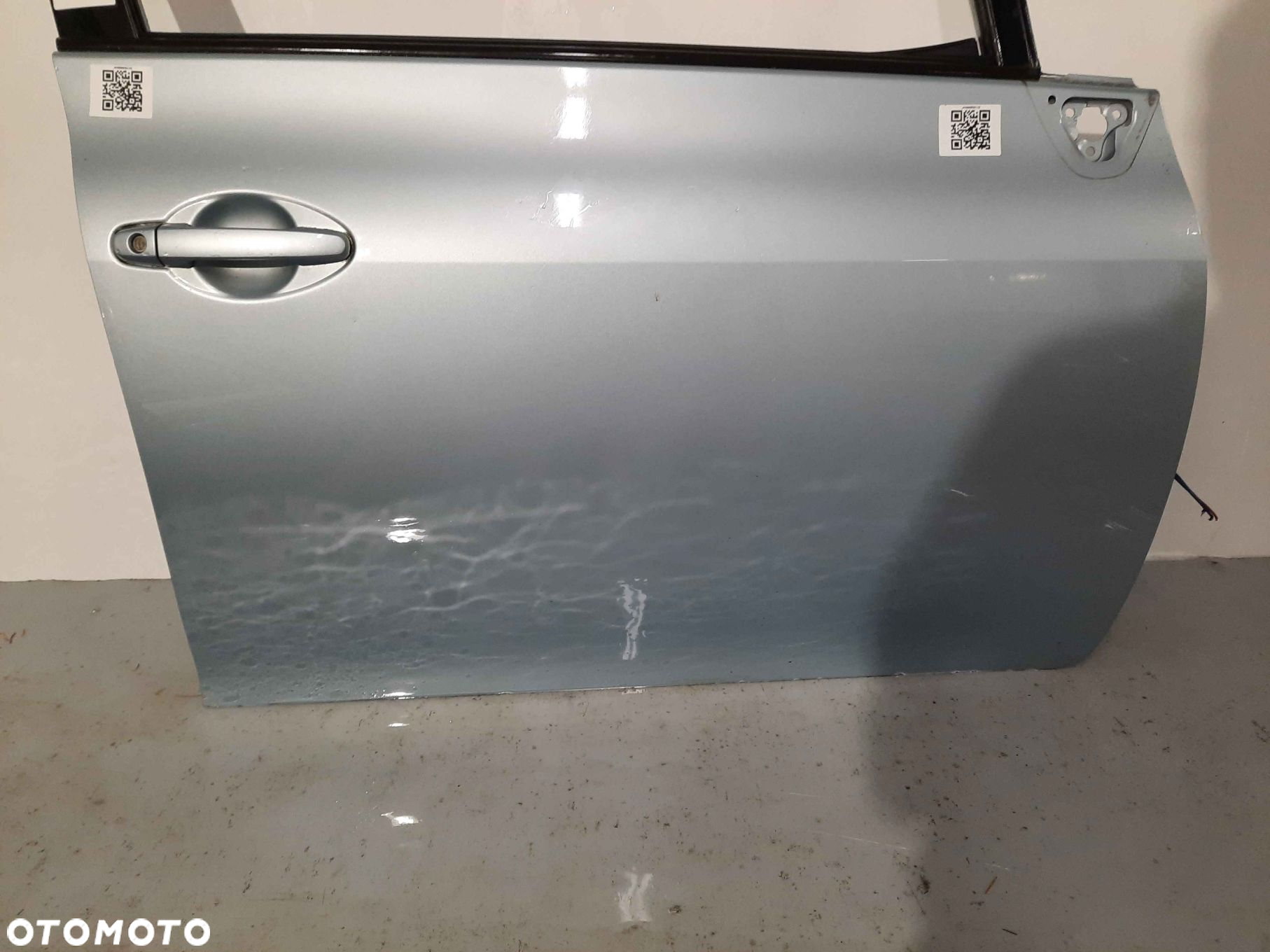 } DRZWI PRZÓD PRZEDNIE PRAWE TOYOTA AURIS I 1 8S1 BŁEKITNE 5D 5 DRZWI HB - 6